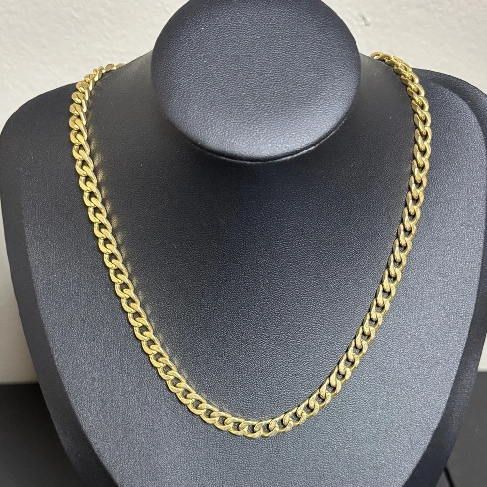 Brook & York Gigi Gold Tone Cuban Link Necklace